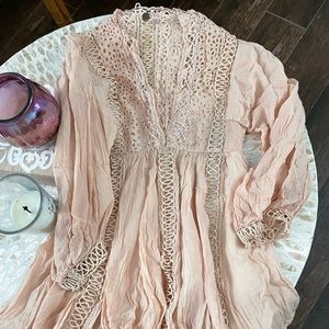 Free People Lace Mini Dress